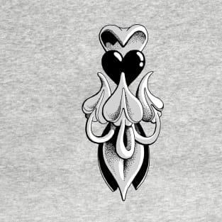 Twisted Flora Heart T-Shirt